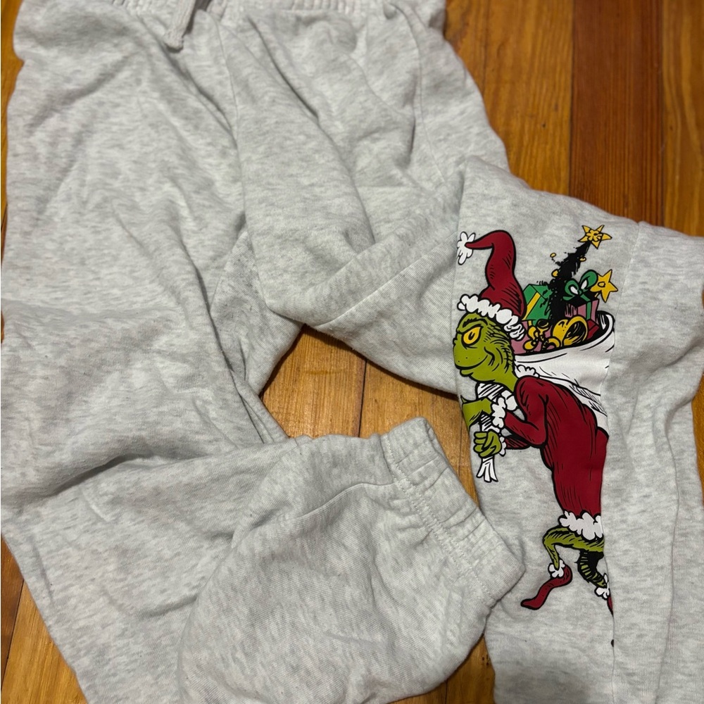 Gray Grinch Christmas Pajama Pants